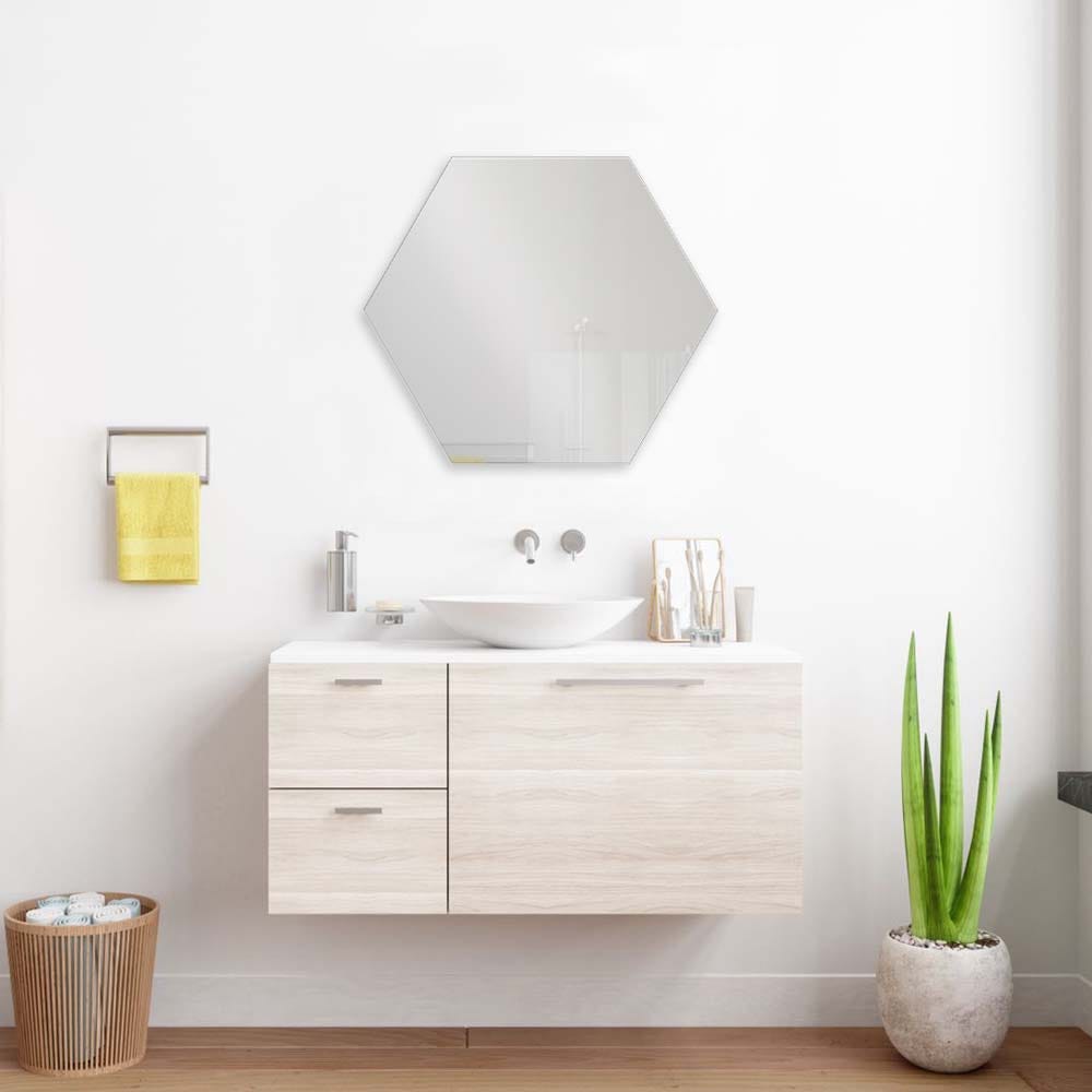 SS22 Petite Octagon Frameles Mirror Plain